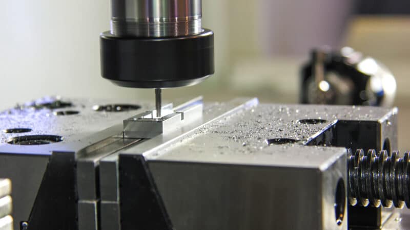 an example of fixturing in a milling machine
