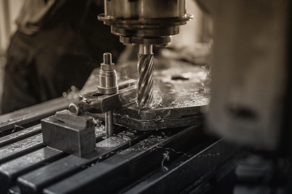 Photo of a milling machine in operation