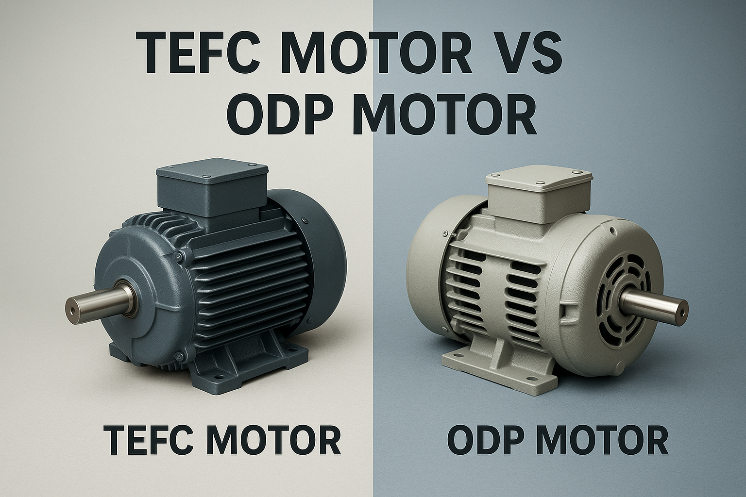 TEFC vs. ODP Motors